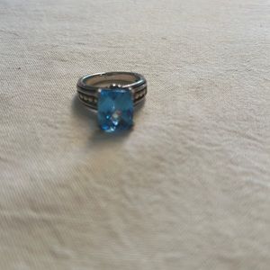 Swiss Blue Topaz Ring